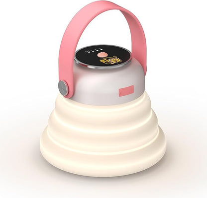 Wapentake® Baby Night Light, Featuring 12 Color Options and stepless dimming, Made of Soft Silicone, Foldable for Storage, and Rechargeable, Suitable for Breastfeeding Mothers