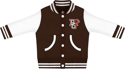 Creative Knitwear College Baby Varsity Jacket Lightweight - Team Logo, Multiple Colors, Unisex, (0 Months - 4T)