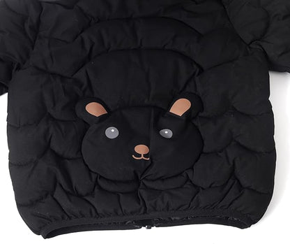 Toddler Winter Coats Puffer Padded Jacket Baby Boys Girls Bear Hoods Down Jacket Light Weight Infant Outerwear