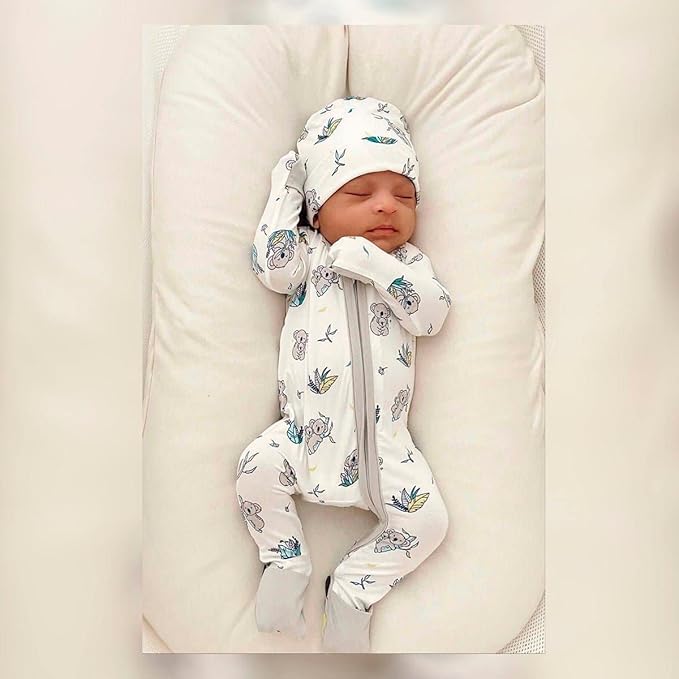 Bellabu Bear Convertible Footies for Baby Boys & Baby Girls, Family Matching Pajamas, Rayon from Bamboo