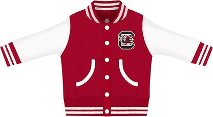 Creative Knitwear College Baby Varsity Jacket Lightweight - Team Logo, Multiple Colors, Unisex, (0 Months - 4T)