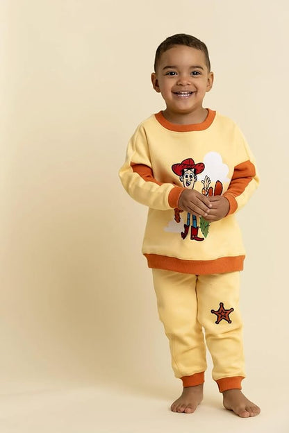 monica + andy Sporty Sweatsuit, 100% Organic Cotton Clothes for Boys & Girls, Outfit Sizes For Kids, Toddler & Infant