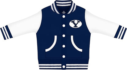 Creative Knitwear College Baby Varsity Jacket Lightweight - Team Logo, Multiple Colors, Unisex, (0 Months - 4T)