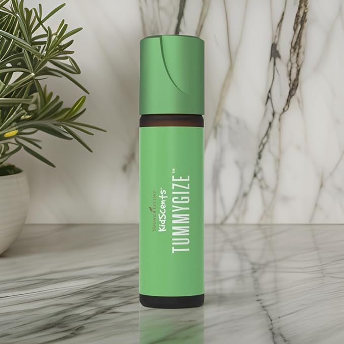 Young Living KidScents TummyGize Essential Oil Roll-On | 10 ml | Gentle and Calming Tummy Support for Kids | Blend of Tangerine, Ginger, and Fennel Essential Oils