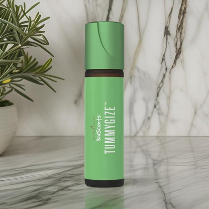 Young Living KidScents TummyGize Essential Oil Roll-On | 10 ml | Gentle and Calming Tummy Support for Kids | Blend of Tangerine, Ginger, and Fennel Essential Oils