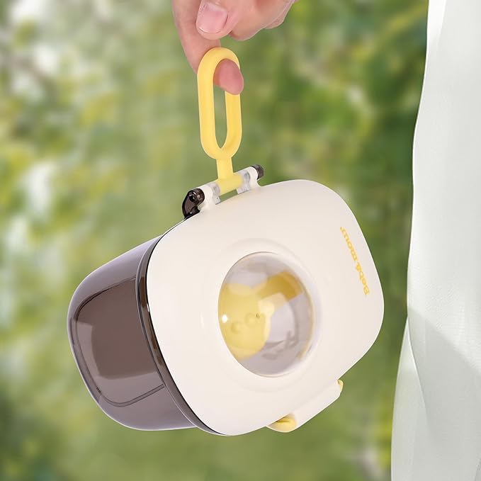 Bebamour Baby Formula Dispenser Container Portable Formula Dispenser Container with Scoop, Carry Handle and Date Maker for Travel Outdoor for Baby Infant,500ML (Coffee)