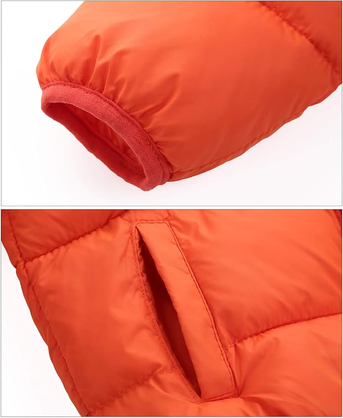 Happy Cherry Kids Boy's Girls Winter Coat Fleece Lined Thick Down Coats Puffy Jackets with Hood