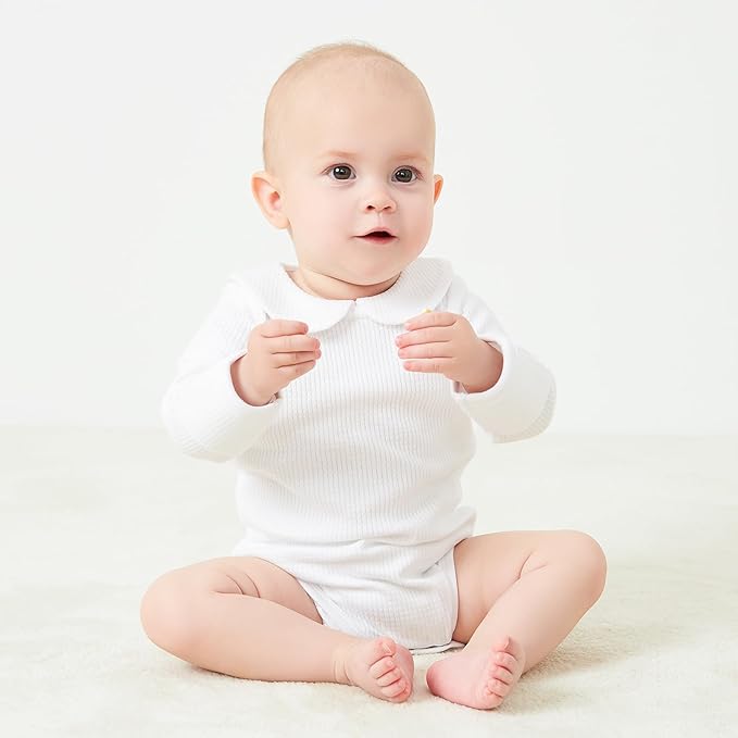 pureborn Baby Boys Girls Bodysuit Super Soft Cotton Romper 0-24 Months