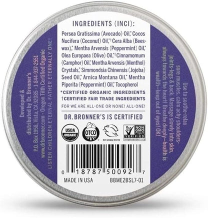 Dr. Bronners, Organic Magic Arnica Menthol Balm, 2 Ounce