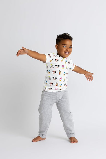 Monica + Andy Crewneck Tee, 100% Organic Cotton Clothes for Girls & Boys, Printed T-Shirt Sizes for Kids, Toddler & Baby