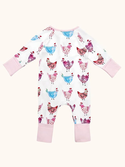 Bow Dream Baby Girl Romper Jumpsuit Bamboo Rayon Baby Clothes Boys & 2 Way Zipper Outfit Baby Clothes for Girls