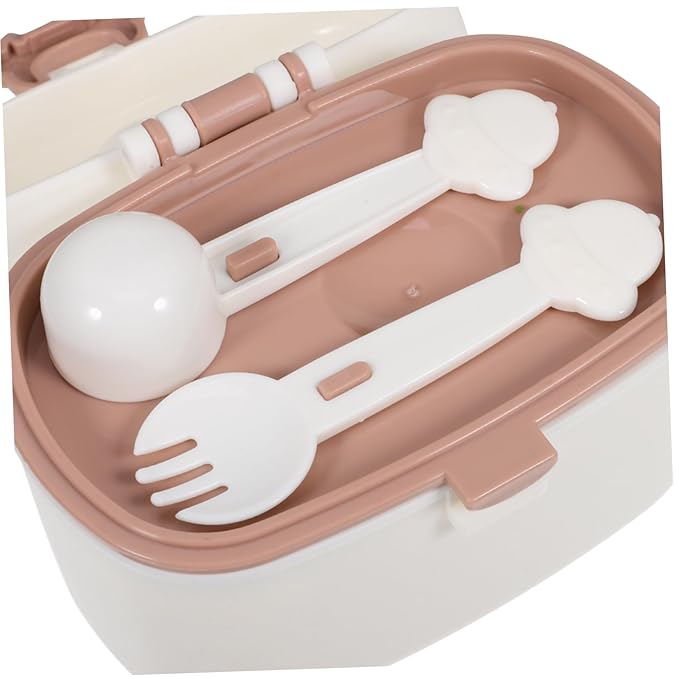 Portable Powder Dispenser Container for Travel Leak Formula Storage Holder with Fork Scoop for Food and Formula Organization The Go