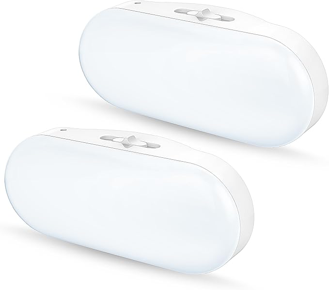 DORESshop RGB 120V Night Lights Plug into Wall, 0.7W LED Night Light for Kids Room, Bathroom Night Light, Stair Lights, Hallway Light, Color Moving, 2 Pack Christmas Gifts