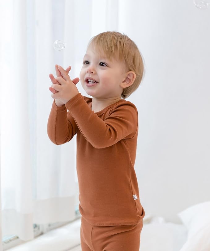 AVAUMA Baby Boys Girls Pajama Set Kids Toddler Snug fit Basic Cotton Sleepwear pjs for Daily