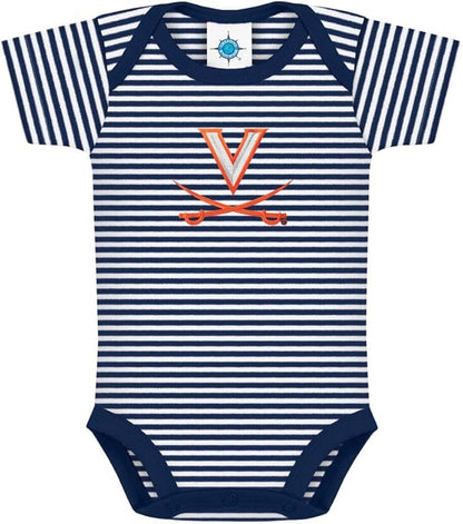 Creative Knitwear College Baby NCAA Infant Striped Bodysuit
