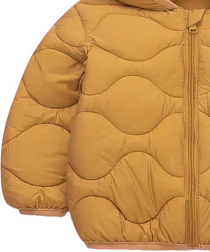 Toddler Winter Coats Puffer Padded Jacket Baby Boys Girls Bear Hoods Down Jacket Light Weight Infant Outerwear