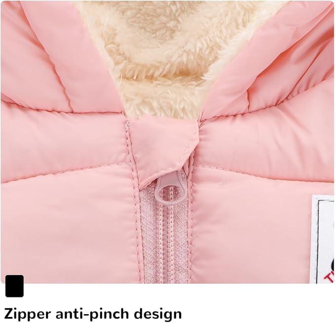 Newborn Baby Girls Fleece Outerwear Jacket Toddler Winter Coat Infant Clothes