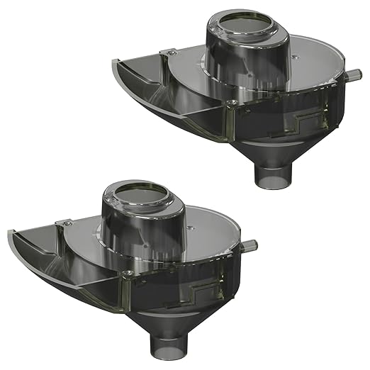 Baby Formula Dispenser Replacement Funnel Compatible with Baby Brezza Formula Pro Advanced and Pro Advanced WiFi Models ONLY, Replacement Funnel & Cover, NOT Fit Formula Pro MINI Mixer Machine, 2-Set