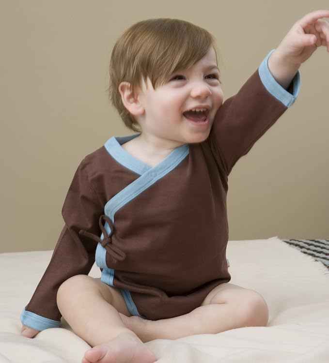 Babysoy Baby Kimono Wrap Around Onesie Bodysuit