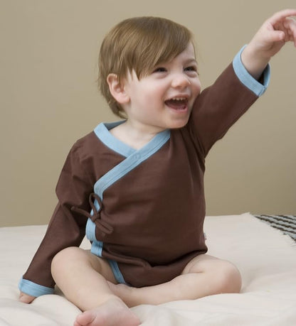 Babysoy Baby Kimono Wrap Around Onesie Bodysuit