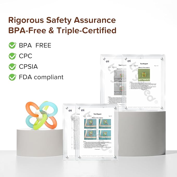 Thyseed Mini Teether Toy | Silicone Soothing Baby Teether Toys for Infants（1 Pack）