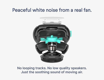 SNOOZ Smart White Noise Sound Machine - Real Fan Inside for Non-Looping White Noise, Sleep Aid for Adults, Travel, Sleeping, Bedroom, Portable, Baby Registry Essential - Cloud