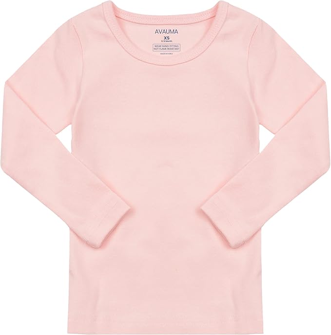 AVAUMA Baby Boys Girls Pajama Set Kids Toddler Snug fit Basic Cotton Sleepwear pjs for Daily