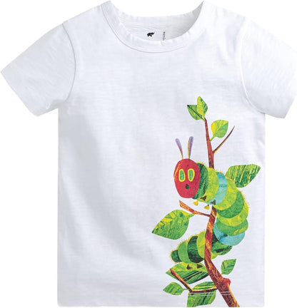 Monica + Andy Crewneck Tee, 100% Organic Cotton Clothes for Girls & Boys, Printed T-Shirt Sizes for Kids, Toddler & Baby
