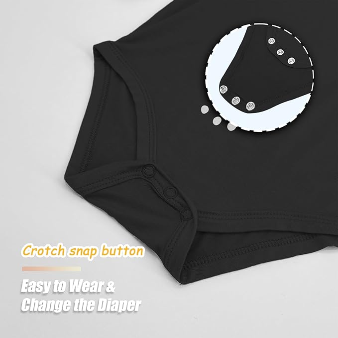 Jimonda Baby Bodysuits Rayon from Bamboo Short Sleeve Baby Boys Girls Rompers Soft Outfits Newborn Clothes