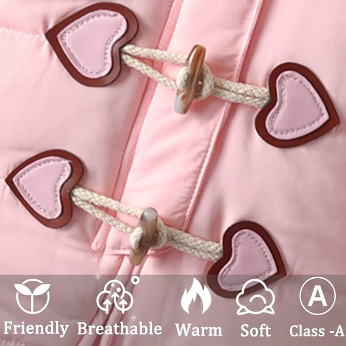 Baby Winter Snowsuit Warm Hooded Coat Onesie Romper Jumpsuit with Footed Gloves for Boys Girls 3-24 Months