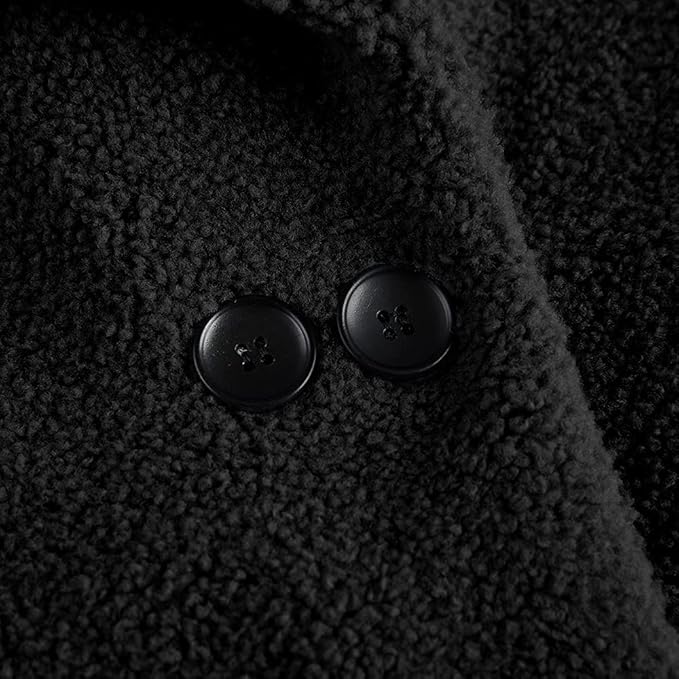 rrhss Baby Girls Faux Fur Teddy Long Coat Toddler Kids Winter Fleece Jacket Warm Outwear Clothes