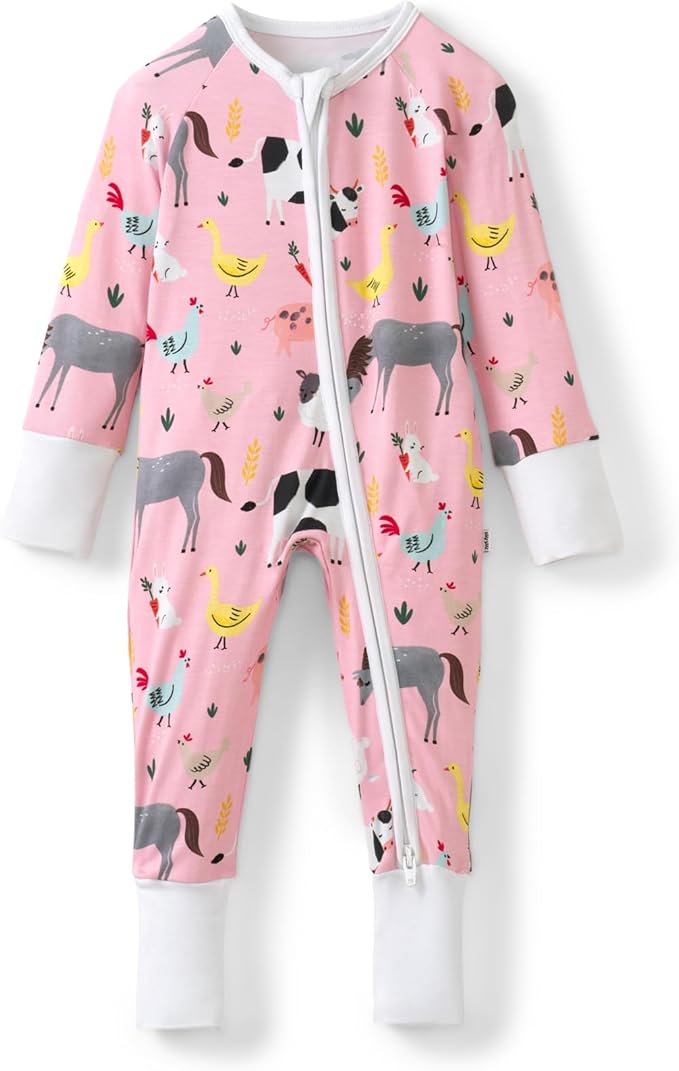 Little Sleepies Pajamas for Baby Boys & Girls, Viscose from Bamboo Baby Pajamas, Preemie & Newborn Sleepers, 2-Way Zipper PJs