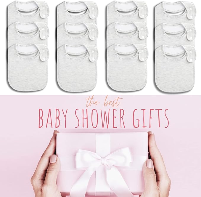 Baby Bibs Soft and Absorbent Organic Cotton Bandana Drool Bibs Set for Boys Girls Newborn 0-36 Months