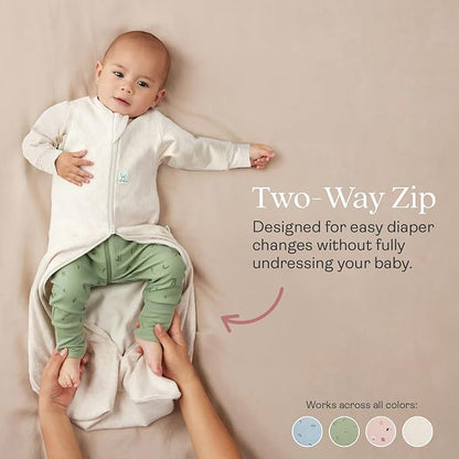 ergoPouch Jersey Sleeping Bag 1.0 TOG – Arms-Out Baby Sleep Sack, Ideal Transition from Swaddling, Slim Fit Keeps Baby Secure & Comfortable, Soft Breathable Fabric (8-24 Months, Willow)