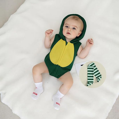 Baby Halloween Costumes Bee/Pumpkin/Ghost Costume Zipper Hooded Sleeveless Romper Stockings Infant Halloween Clothes