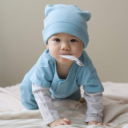 Babysoy Long Sleeve Baseball Style One Piece Coverall Romper