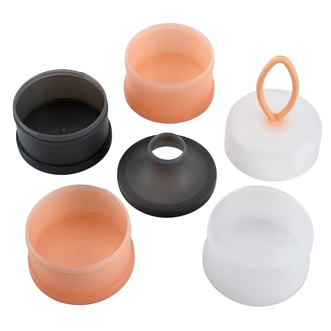 Accmor 2 Pack Baby Formula Dispenser On The Go, Stackable Non-Spill Portable Milk Powder Kids Snack Storage Container, BPA Free