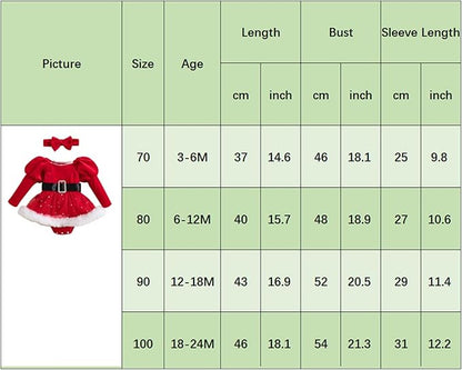 Hnyenmcko Newborn Baby Girl Christmas Clothes Infant Red Plaid Romper Dress Ruffle Long Sleeve Ribbed Bodysuit Headband Set