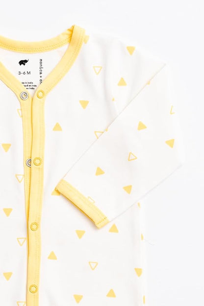 monica + andy On the Go Baby One Piece, 100% Organic Baby Clothes for Girls & Boys, Sizes For Preemie, Newborn, & Infant