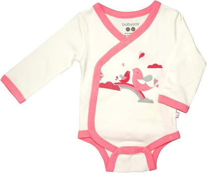 Babysoy Organic Long Sleeve Kimono Bodysuit