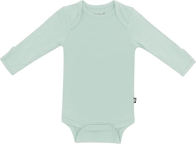 KYTE BABY Soft Bamboo from Rayon Long Sleeve Unisex Bodysuit, 0-24 Months