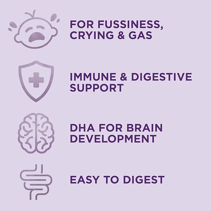 Amazon Brand - Mama Bear Gentle Premium Baby Formula Powder, DHA for Brain Support, Immune Blend 6, 2'FL HMO, For Fusiness, Crying & Gas, 33.2 Ounce (Pack of 1)