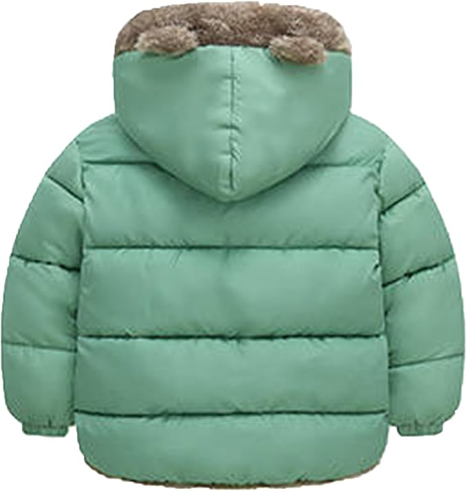 Fairy Baby Infant Baby Winter Coat Cute Teddy Bear Hooded Jacket Warm Fleece Outerwear Windproof Toddler Boys Girl 6M-4T