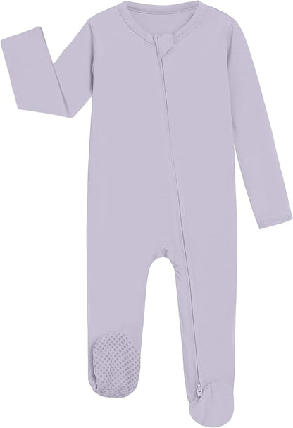 Baby Footie Romper Pajamas Unisex Newborn Infant Pjs Soft Rompers Viscose from Bamboo Sleepwear