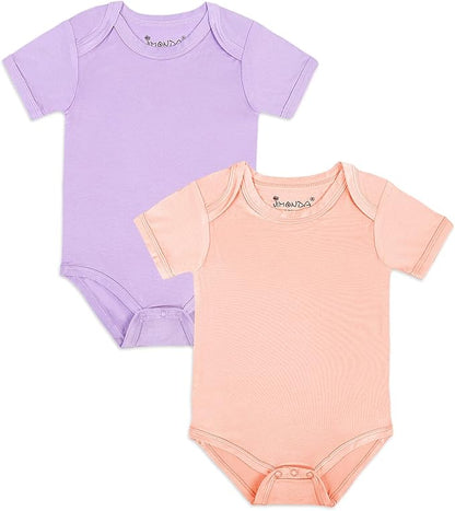Jimonda Baby Bodysuits Rayon from Bamboo Short Sleeve Baby Boys Girls Rompers Soft Outfits Newborn Clothes