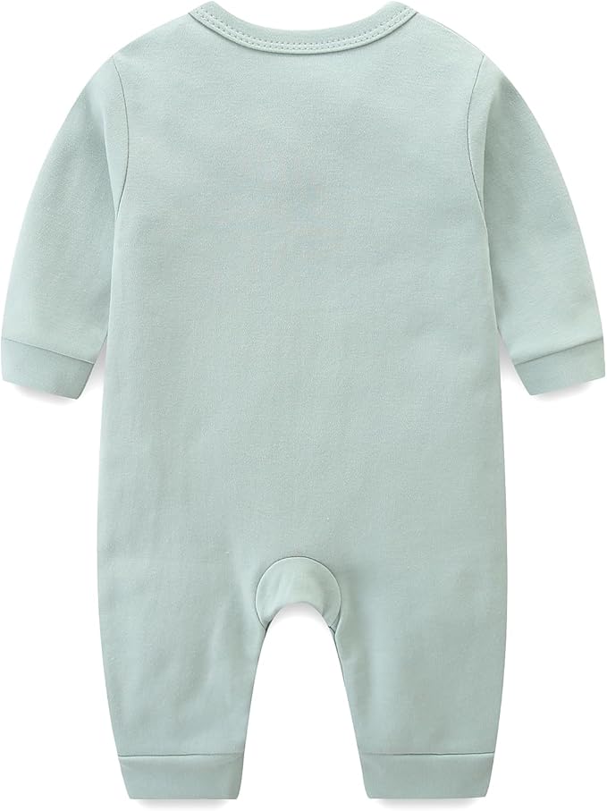 Unisex Baby Onesie, Long Sleeve 100% Cotton Baby Clothes, Baby Footless Jumpsuit
