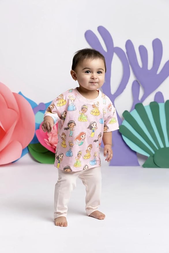 Monica + Andy Crewneck Tee, 100% Organic Cotton Clothes for Girls & Boys, Printed T-Shirt Sizes for Kids, Toddler & Baby