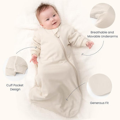 kaiya baby Unisex Sleeping Bag for Babies and Toddlers 2.5 Tog Sleep Sack, Long Sleeve Sleep Sack, Wearable Blanket Baby