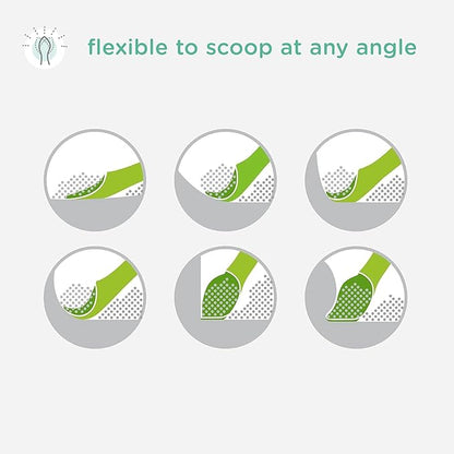 Olababy 100% Silicone Soft-Tip Training Spoon for Baby Led Weaning 2pack (Kiwi/Lemon)