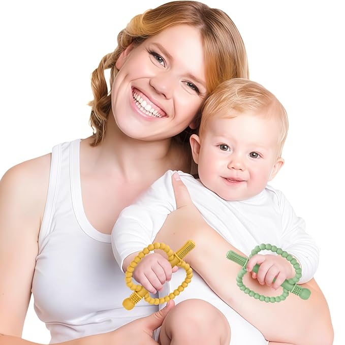 Baby Teething Toys for Babies 0-36 Months – Anti-Choking Design, Teething Relief for Straws Sticks, Chew Straw Sensory Toy for Infant Toddlers Silicone teether Tubes